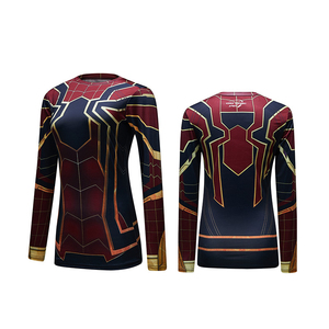 86% poliéster y 14% Spandex <span class=keywords><strong>mujeres</strong></span> <span class=keywords><strong>superhéroes</strong></span> Logo T camisa <span class=keywords><strong>marvel</strong></span> 3d camisa - Product Image 3