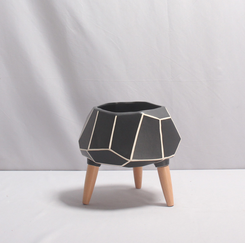 Matt black and white