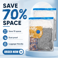 Sacs de compression sous vide personnalisés pour vêtements et couvertures, ensembles de sacs de rangement sous vide avec pompe à air électrique