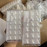Étuis de téléphone carrés à bulles BAILI en gros pour Samsung S24/S25 PLUS/S26 Ultra, coque 3D anti-chute à grille, deux-en-un