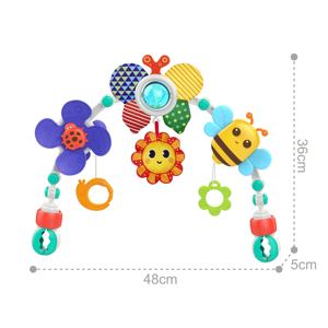 Giocattolo per Culla Mobile con Arco Attività Colorato e Massaggiagengive, <span class=keywords><strong>Accessori</strong></span> per Culla e Box, Arco Morbido per Neonati - Product Image 4