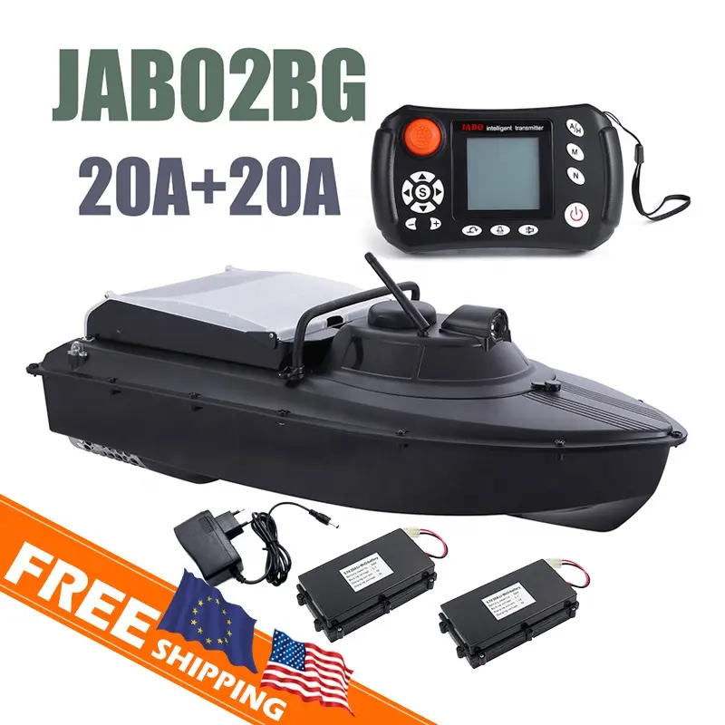 เยอรมันคลังสินค้าจัดส่งฟรี JABO2BG 20A * 2สองแบตเตอรี่ Fishfinder Gps Autopilot Sonar ค้นหาปลา Jabo Rc เหยื่อตกปลาเรือ