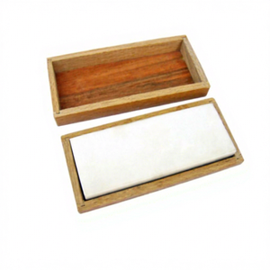 Piedra de afilar natural de Arkansas de 6 pulgadas, piedra de afilar para cuchillos, cinceles, rasuradoras y herramientas, para uso en talleres de joyería | GS76B - Product Image 1