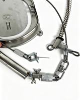Piège à ressort en acier inoxydable 421 avec verrouillage bidirectionnel pour sangliers et lapins, câble en acier massif de 4 mm de diamètre, utilisation en ferme et en chasse
