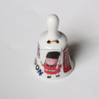 Cloche de table en céramique personnalisée avec logo, souvenir touristique de Londres, pour artisanat, vente en gros