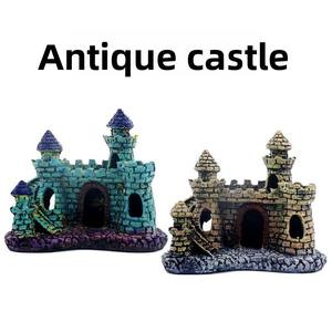 Hot-Selling Promotieproducten <span class=keywords><strong>Aquarium</strong></span> <span class=keywords><strong>Aquarium</strong></span> <span class=keywords><strong>Aquarium</strong></span> Landschap Decoratie Hars Klein Kasteel Europese Villa Huis Tassen - Product Image 6