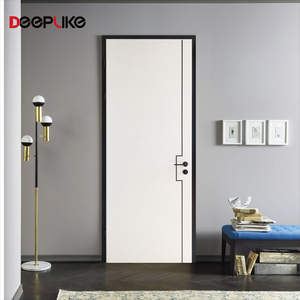 Porta Pivotante Interna in Legno Massello e Alluminio dal Design Moderno, <span class=keywords><strong>Porte</strong></span> a Battente in Legno per Interni - Product Image 1