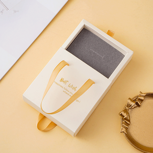 Caja de Regalo para Joyería con Logotipo Personalizado, Caja de Papel con Cajón Deslizable para Empaque de Joyería, Cajas para Joyería - Product Image 6