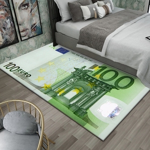 Tappeto Economico Moderno con Stampa Digitale, Divertente Tappeto 3D Spesso, Personalizzabile con Motivo a Banconote, Antiscivolo, Decorativo - Product Image 6