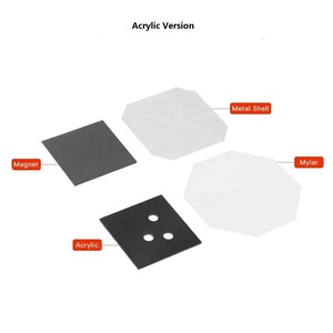 50x50 63.5x63.5 Acrylic tông vuông tủ lạnh nam châm cung cấp Nhà làm máy móc nạp tiền từ hướng dẫn sử dụng kim loại nam châm nhà sản xuất - Product Image 1