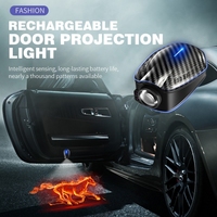 Lampe de bienvenue sans fil pour portière de voiture avec logo personnalisé, projecteur LED, accessoires de voiture noirs mystérieux de haute qualité, décoration intérieure