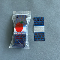 Sacs en plastique LDPE bleus pour pommes, 1000 unités, mini-sacs refermables 1,25 x 0,75 pouces, 12534