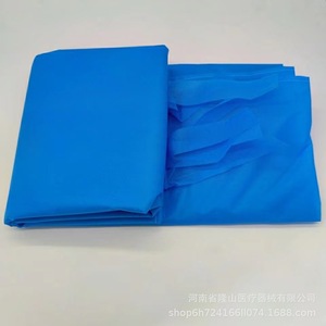 Disposable Bed Linen Set Duvet Cover 150x220 Bed Sheet 120x220 Pillowcase 40x60 Blue Non Woven Fabric Hospital Use - Product Image 2