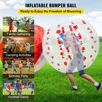 Ballon de bumper gonflable 1,2 m (4 pi) 1,5 m (5 pi) de diamètre, ballon de football à bulles, jouet gonflable, jeux sportifs pour adultes et enfants