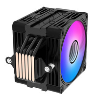 Ventilateur CPU ARGB PWM Lovingcool 120 mm, nouveau refroidisseur d'air pour jeux avec 6 caloducs en cuivre, dissipateur thermique pour boîtier d'ordinateur, compatible Intel et AMD