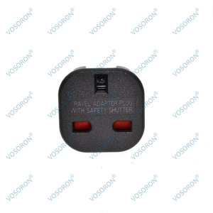 Adattatore da Presa UK a EU 240V, Convertitore Spina Euro da Viaggio, Caricatore AC da Parete, Adattatore di Alimentazione UK, <span class=keywords><strong>Prese</strong></span> <span class=keywords><strong>Elettriche</strong></span> Britanniche - Product Image 6