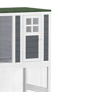 Vertical Wooden <strong>Cat</strong> Enclosure Outdoor Catio with Wheels Weatherproof Large Pet <strong>Run</strong> Cage <strong>for</strong> 1-3 <strong>Cats</strong> - Product Image 6