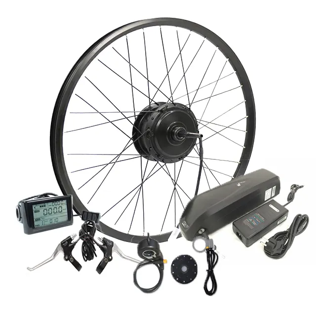 Hub tanpa gigi 48V 2000W, Motor/sepeda lemak listrik DIY kit konversi sepeda lemak pelek 26 ''1000w 1500w