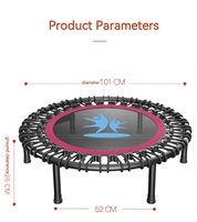 Interior Entrenamiento al aire libre Fitness Rebounder Ejercicio Trampolín en casa Fitness Gimnasia Mini Jumpsport Ejercicio Trampolín