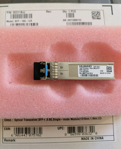 HW 02311BJJ SFP-10G-ILR 10G-1310nm-1.4km-SM-SFP+ LTF1303-BH+1 RRU/BBU 10G SFP 02311BJJ - Product Image 1