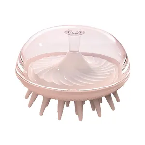 Detachable Hair Scalp Massager Brush Shower Head Scrubber Comb With Soft Bristles