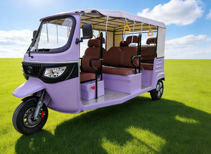 <span class=keywords><strong>Taxi</strong></span> Eléctrico de 3 Ruedas, Triciclo de Pasajeros, Tuk Tuk, para Transporte Diario, Carrocería Abierta, E-Trike - Product Image 4