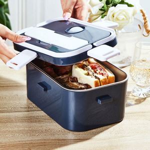 Top Selling 1.5L Stainless Steel Portable Electric Food Container <b>Lunch</b> Box with Carry Bag Promotional Gift <b>Set</b> - Product Image 4