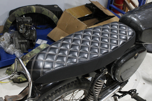 YHMOTO Motorcycle Seat Sitzbank Sport <b>Cushion</b> <b>Pad</b> Rear Flat Bench Suitable for Simson S50 S51 S70 for 1964 1991 - Product Image 2