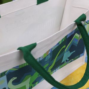 Medium Cotton <b>Tote</b> <b>Bag</b> Solid Color Customizable Shoulder <b>Bag</b> with Plain Letter Pattern for Beach Advertising Personalized - Product Image 3