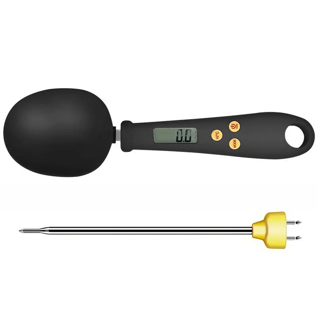 Electronic Kitchen Scale 500g 0.1g LCD Digital Spoon Scale Mini Kitchen with Temperature Measurement