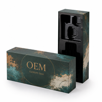 Boîte cadeau en carton recyclé de luxe avec couvercle personnalisé, revêtement UV, gaufrage et impression pour produits cosmétiques et soins de la peau