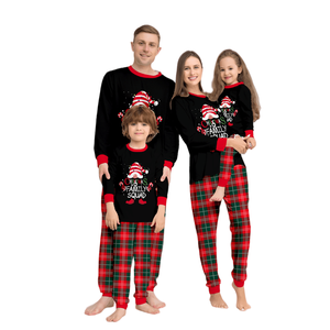 New Plaid Alphabet Parent-Child Printed Homewear Pajama Christmas Pajamas <strong>Family</strong> Plus Size <strong>Clothing</strong> for Women Baby Girls <strong>Set</strong> - Product Image 1