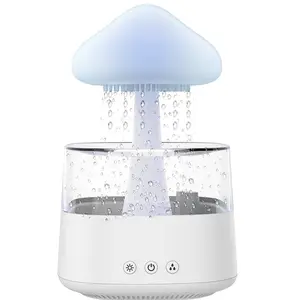 초음파 아로마 비 드롭 가습기 led 빛 비 구름 가습기 물방울 아로마 디퓨저 버섯 비 가습기