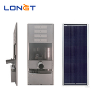 Farola Solar LED Todo en Uno LONGT 30W/40W/60W IP65 con Certificación ROHS, Sensor de Movimiento de Aluminio, Garantía de 3 Años, Luz Diurna de 6000K