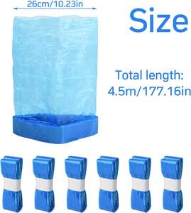 Produttore HDPE smaltimento ricariche fodere pannolino sacchetto della spazzatura 7 strati EVOH Multi-strato pannolino Genie padel sacchetti di ricarica - Product Image 3