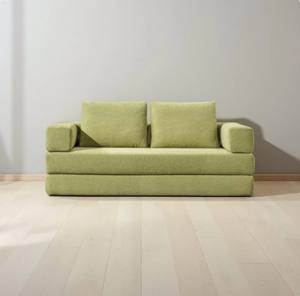 Canapé-lit Teddy compressé prêt à l'emploi - Canapé modulaire 2-en-1 lavable pour petit salon - Product Image 1