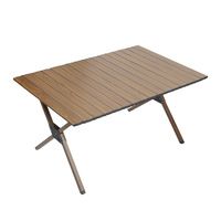 Table pliante d'extérieur en aluminium portable pour le camping, ultra-légère et durable, mobilier d'extérieur pour pique-nique et voyage