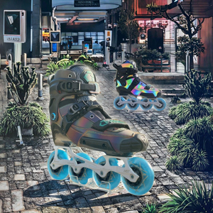 <span class=keywords><strong>Pattini</strong></span> in Linea Freestyle Avanzati in Fibra di Carbonio Luminosa con Ruote Lampeggianti Avanzate - Product Image 4