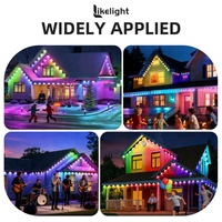 Luces LED RGB de Punto Pixel para Exteriores Likelight UCS2904 12V 24V 48V para Fachadas de Edificios, Proyectos Permanentes de Iluminación Navideña para Techos