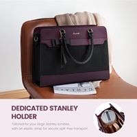LOVEVOOK Sacs à bandoulière de luxe personnalisés avec logo, grande capacité, imperméables, pour le travail, le bureau, les infirmières, sacs fourre-tout pour ordinateur portable 15,6 pouces