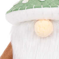 Gnome de forêt en peluche avec chapeau champignon, figurine Tomte assise en feutre marron pour décoration de table de jardin féerique, en gros