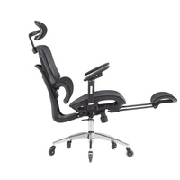 Chaise de bureau de rédaction ergonomique en maille pivotante multifonctionnelle à dossier haut pour direction commerciale