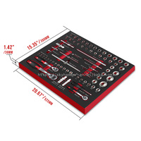Ensemble d'outils mécaniques de 332 pièces avec inserts en mousse EVA pour coffre à outils, armoire, chariot, garage, atelier de réparation automobile