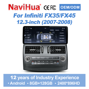 Autoradio Android Navihua 12,3 pouces avec écran tactile, CarPlay, navigation GPS pour Infiniti FX35 FX45 2007-2008, système multimédia stéréo - Product Image 5