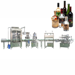 Automatic Small <strong>Glass</strong> <strong>Bottle</strong> 50ml/100ml/150ml/200ml/300ml/400ml/500ml Whiskey Liquor Whisky Vodka Oil Filling Production Line - Product Image 1
