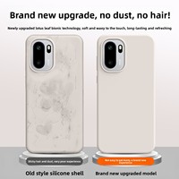Étui antichoc intégral en silicone liquide avec cuir tanné végétal intégré pour Oneplus Ace 6T