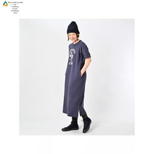 Cotone fenicottero stampa digitale Midi-Length Chiffon abito giapponese originato taglie forti lavabile estate Casual Party stile naturale - Product Image 4