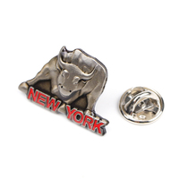 New York Or Épinglettes Souvenirs Cadeaux En Métal Logo Personnalisé Émail Épinglettes Badge