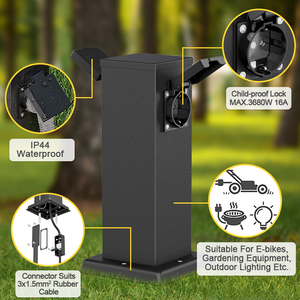 Presa da Esterno in Acciaio Inox 304 IP44 Impermeabile per E-bike e BBQ, Certificata CE TUV RohS VDE - Product Image 3