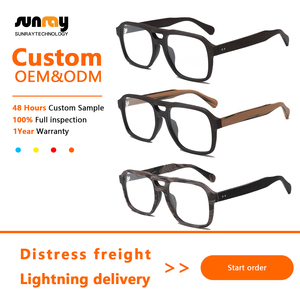 กรอบแว่นตาอะซิเตททรงสี่เหลี่ยม แฟชั่น OEM ODM ป้องกันแสงสีฟ้า สำหรับทุกเพศทุกวัย - Product Image 3
